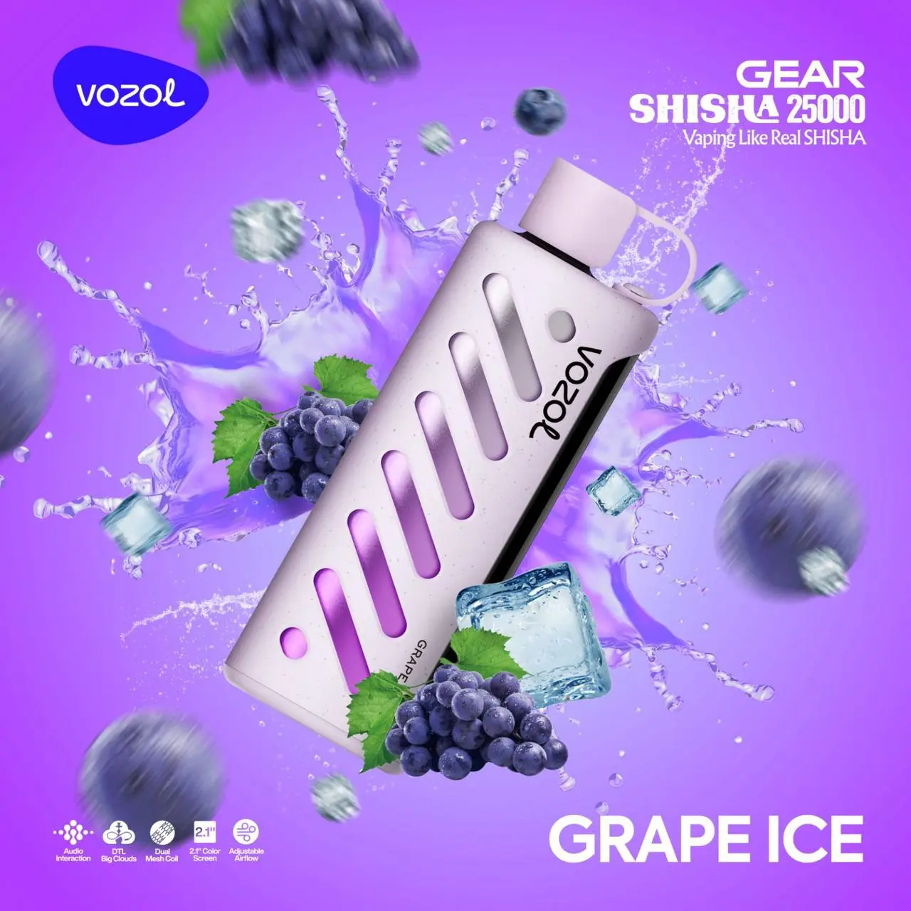 Vozol Gear 25000 Grape Ice