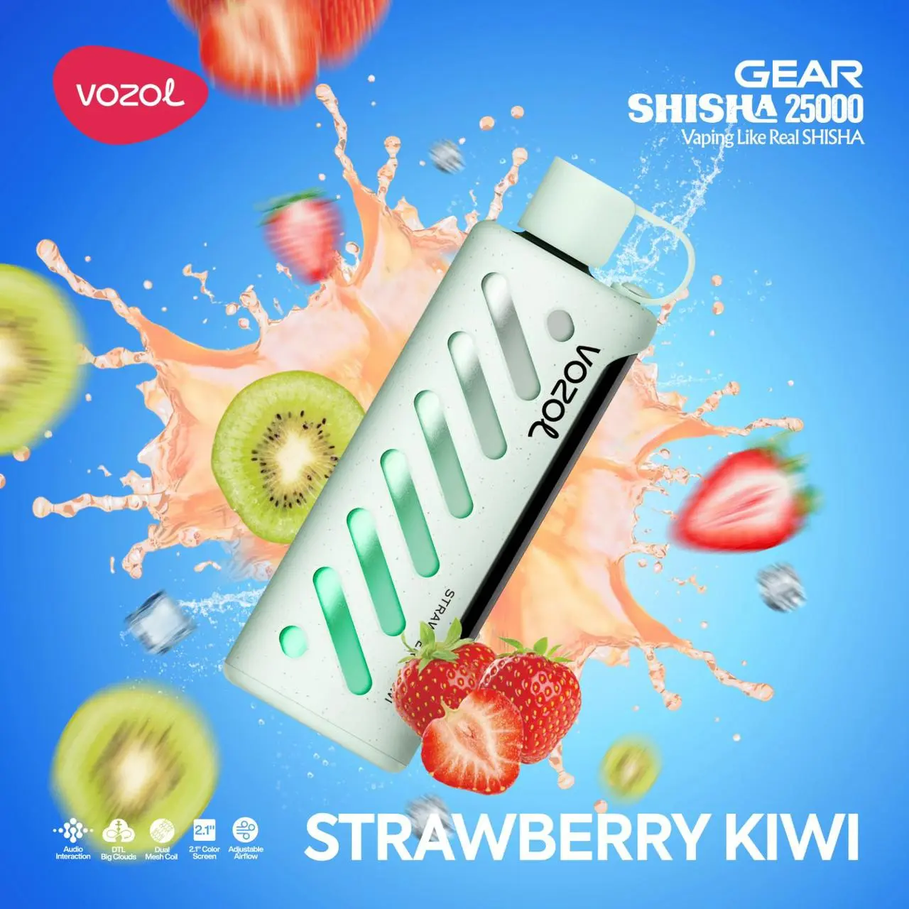 Vozol Gear 25000 Strawberry Kiwi