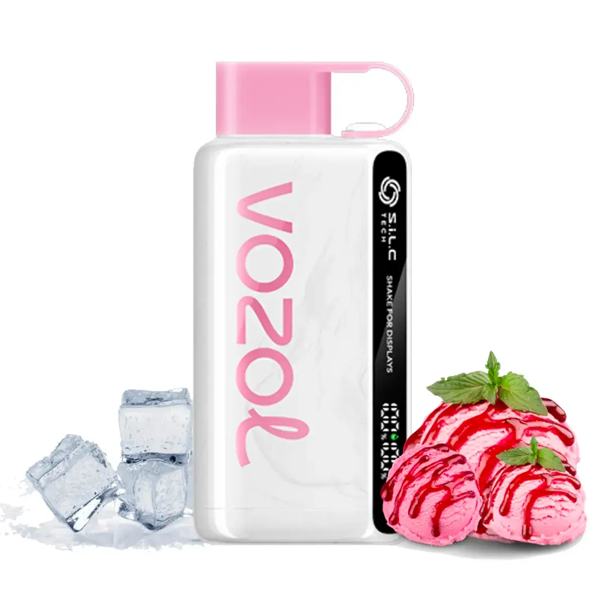 Strawberry Ice Cream 12000 Vozol Star (Çilekli Dondurma)
