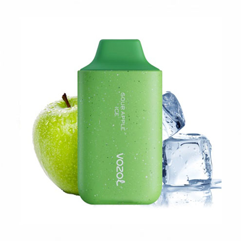 Vozol 6000 Sour Apple Ice Kompak ve Modern Puff Bar
